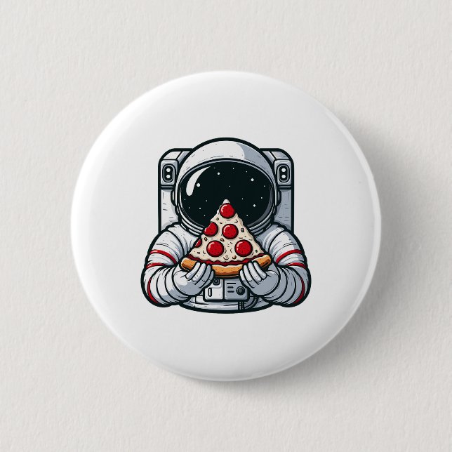 Astronaut Djurfoder Pizza Margherita Meal Knapp (Framsida)