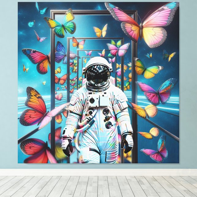 Astronaut Dreamscape Canvastryck (Insitu (trägolv))
