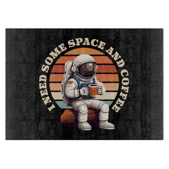 Astronaut Dricker Kaffe (Framsidan)