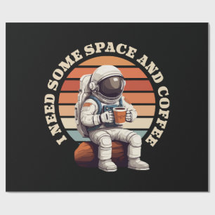 Astronaut Dricker Kaffe Presentpapper