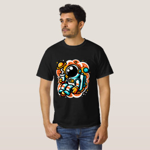 Astronaut Drinking Coffee - Rymden-koffein T Shirt