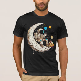 Astronaut Drinking Coffee T-Shirt