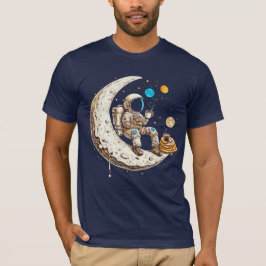 Astronaut Drinking Coffee T-Shirt