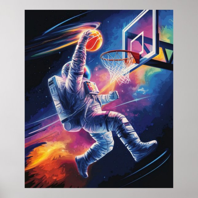 Astronaut dunkar poster (Framsidan)
