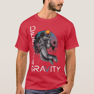 Astronaut Dunks Basketball in Space Defying Gravi T Shirt
