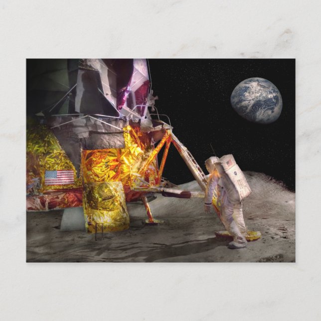 Astronaut - ett litet steg vykort (Framsida)