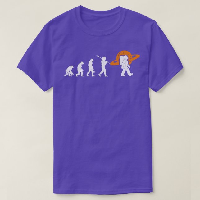 Astronaut Evolution Cosmonaut Space Galay Saturn P T Shirt (Design framsida)
