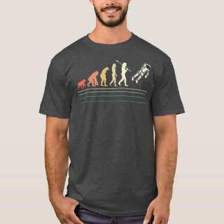 Astronaut Evolution Funny Cosmonaut Måne Landing P T Shirt