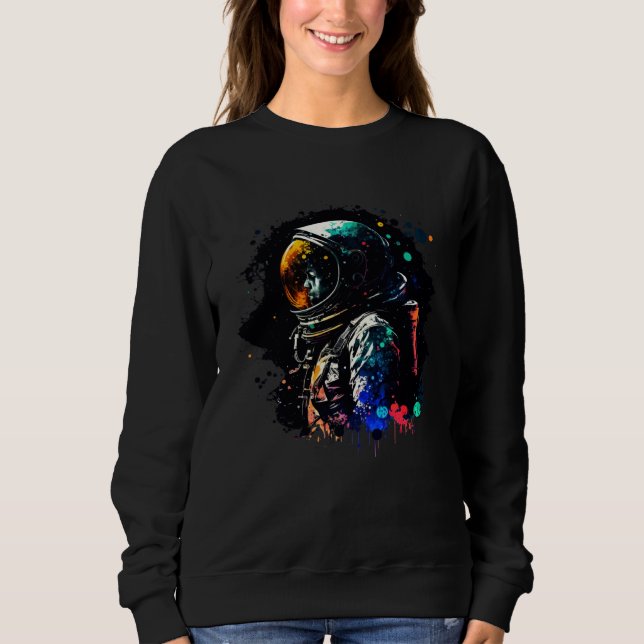 Astronaut Exploration in the Void of Space T Shirt (Framsida)