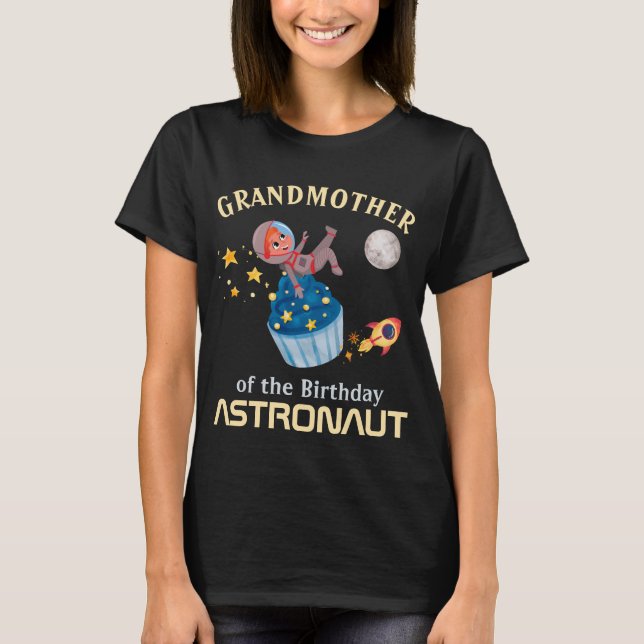 Astronaut-familjens farmor t shirt (Framsida)