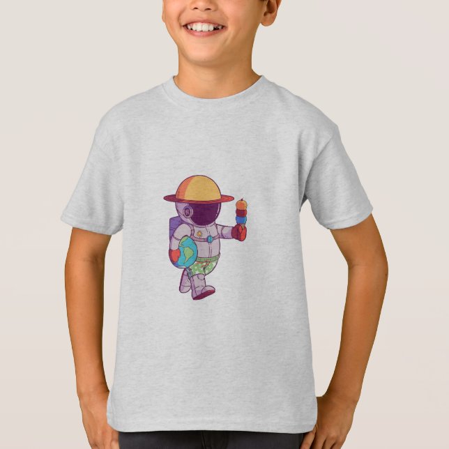 Astronaut, fina planeter t shirt (Framsida)