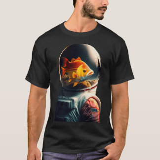 Astronaut Fish T Shirt