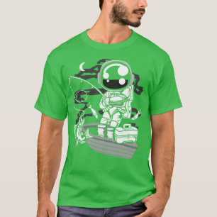 ASTRONAUT FISHERMAN T SHIRT