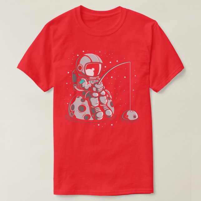 ASTRONAUT FISHING T SHIRT (Design framsida)