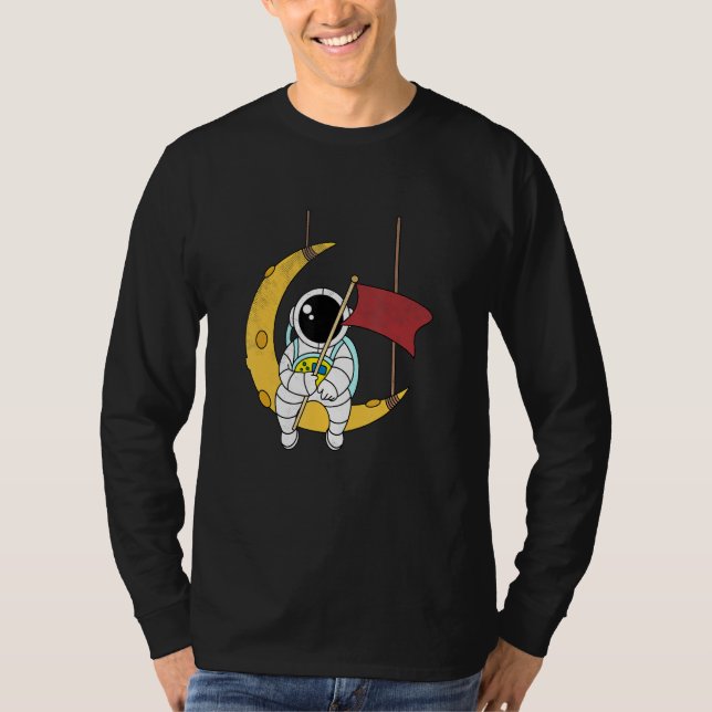 Astronaut Flagga Astronomy Planet Future Astronaut T Shirt (Framsida)