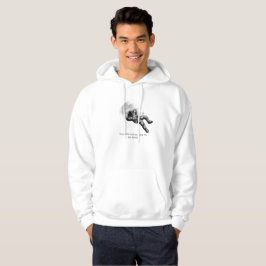 Astronaut Floating by the Moon Inspirational Space Hoodie
