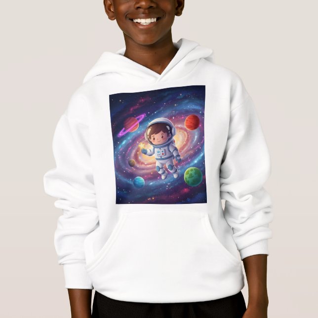 Astronaut Floating in Space  T Shirt (Framsida)