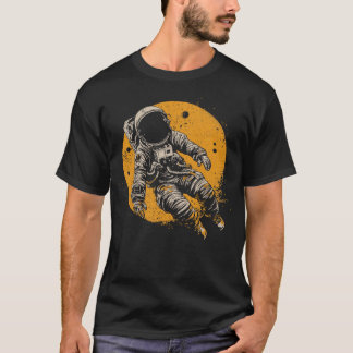Astronaut flyger i rymden t shirt