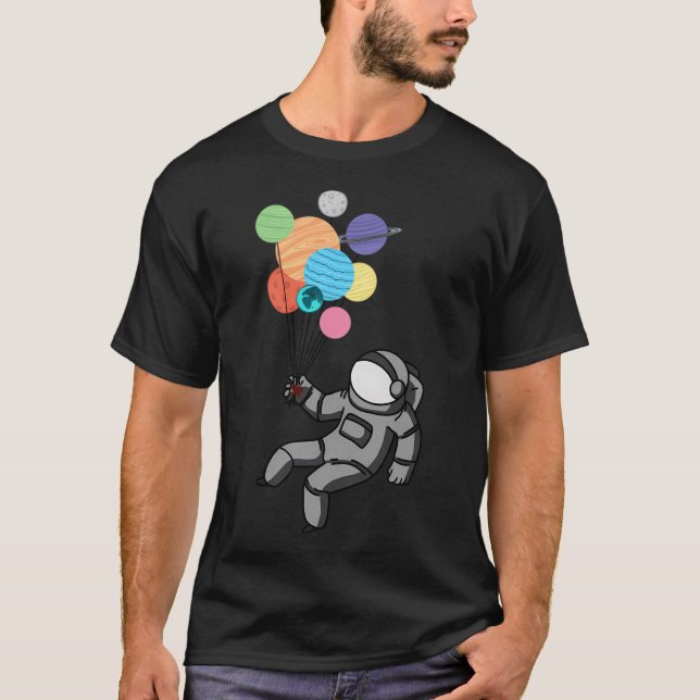 Astronaut Flyter på väg T Shirt (Framsida)