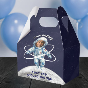 Astronaut Födelsedagsfest 1:a Resan runt Solen Presentaskar