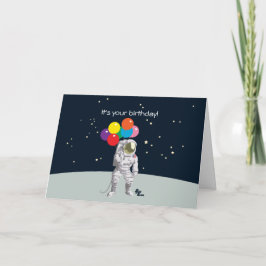 Astronaut-födelsedagskort Kort