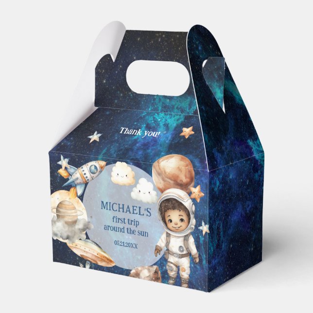 Astronaut första Resa runt Sol favoritbox Presentaskar (Framsidan Sidan)