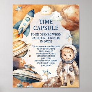 Astronaut första Resa runt Sol Poster