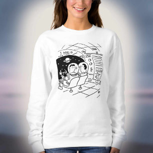 Astronaut förvånad över att se post levererad t shirt