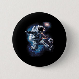 Astronaut Fotboll Sport Lovers Yttre Rymden Sci Knapp