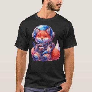 Astronaut Fox T Shirt