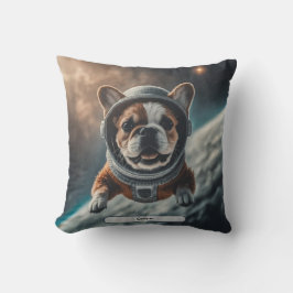 Astronaut French Bulldog Space Nursery  Kudde