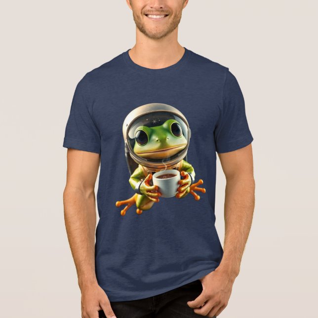 Astronaut Frog T Shirt (Framsida)