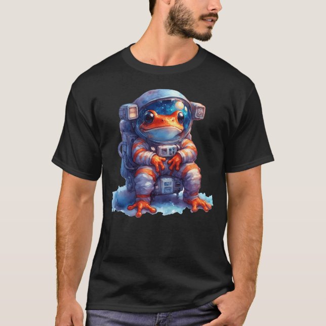 Astronaut Frog T Shirt (Framsida)