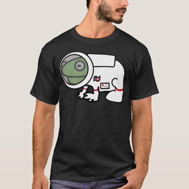 Astronaut Frog T Shirt (Framsida)