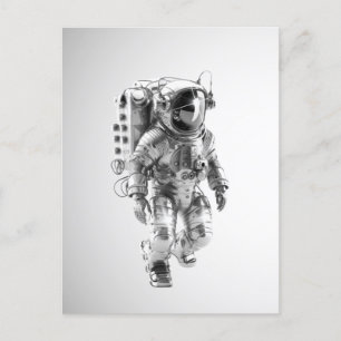 Astronaut futusristic vykort