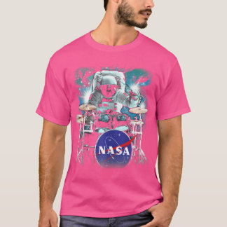 Astronaut Galactic Drum Solo Poster T Shirt