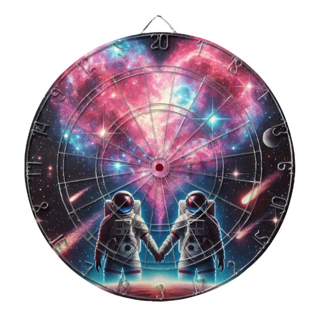 Astronaut Galaxy Dartboard Darttavla (Framsidan)