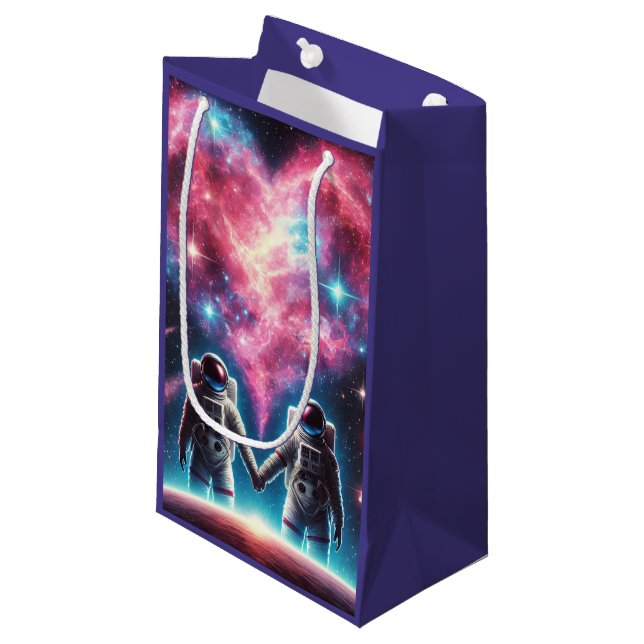 Astronaut Galaxy Gift Bag (Framsidan Vinklad)