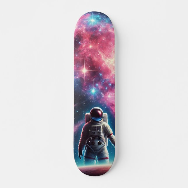 Astronaut Galaxy Skateboard Deck (Framsida)