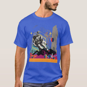 Astronaut Galay Techno Klubb House Music Rave Tras T Shirt