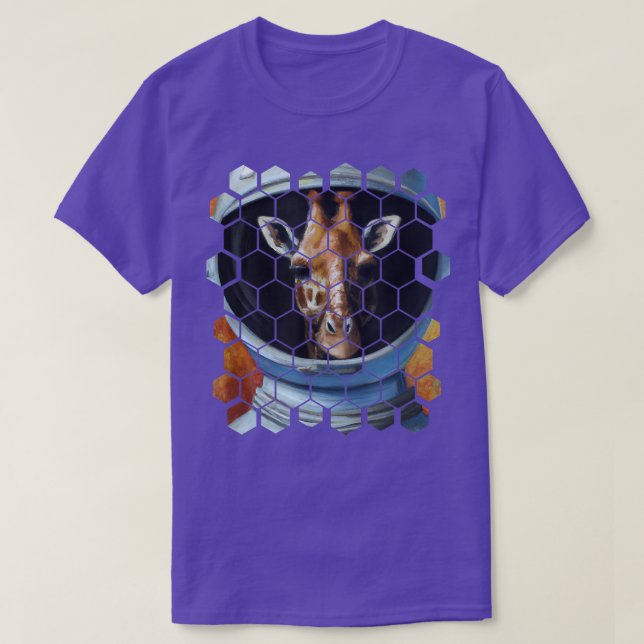 Astronaut Giraffe T-Shirt (Design framsida)