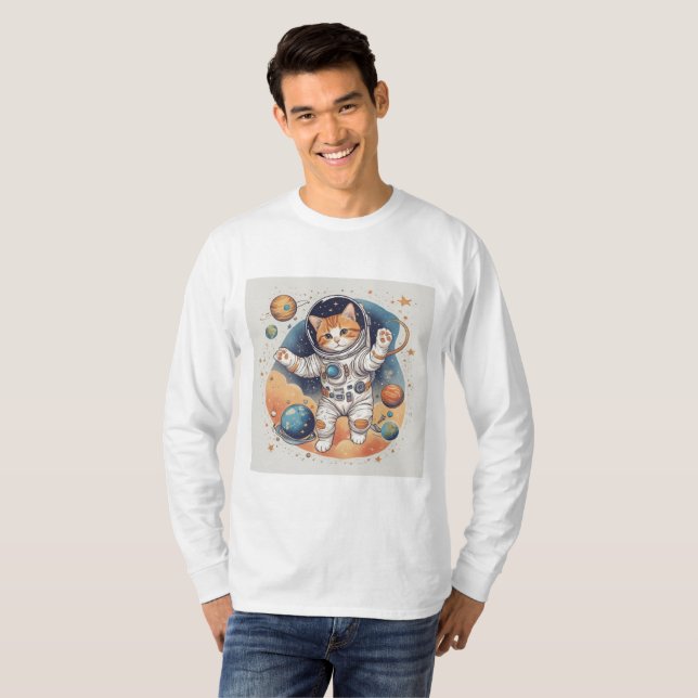 ✨ Astronaut Girl Hoodie T Shirt (Hel framsida)
