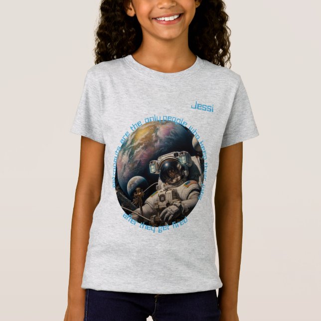 Astronaut Girl T Shirt (Framsida)