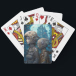 Astronaut Girls Surreal Science fiction Casinokort<br><div class="desc">Fantasy Art products by The Lunarium.</div>