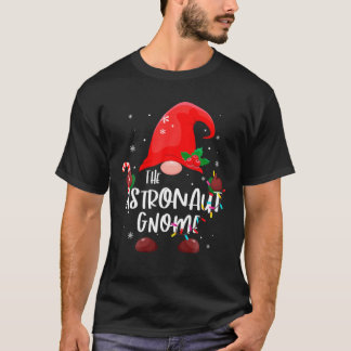 Astronaut Gnome-julet Ljus Matching Fami T Shirt