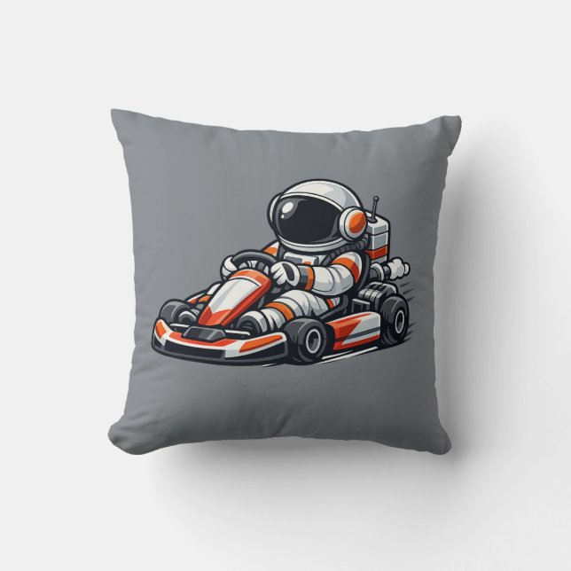 Astronaut Go-Kart Kudde (Framsida)