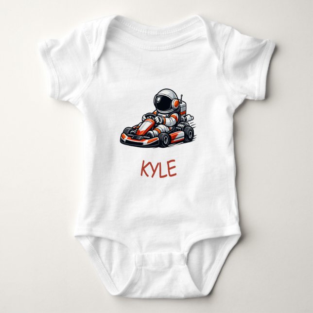 Astronaut Go-Kart T Shirt (Framsida)