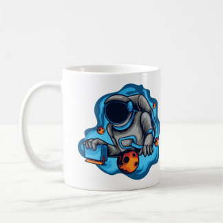 Astronaut Gör Skärmtryck Kaffemugg