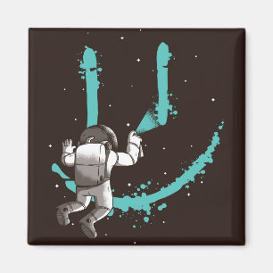 astronaut grafiti magnet