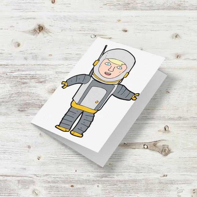 Astronaut Greeting Cards Kort (Skapare uppladdad)